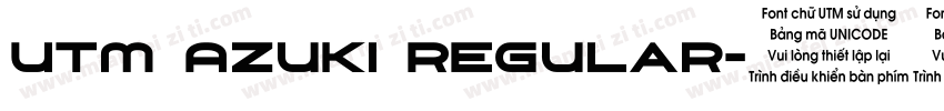 UTM Azuki Regular字体转换